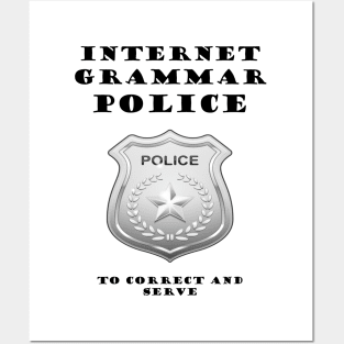 GRAMMAR POLICE Posters and Art